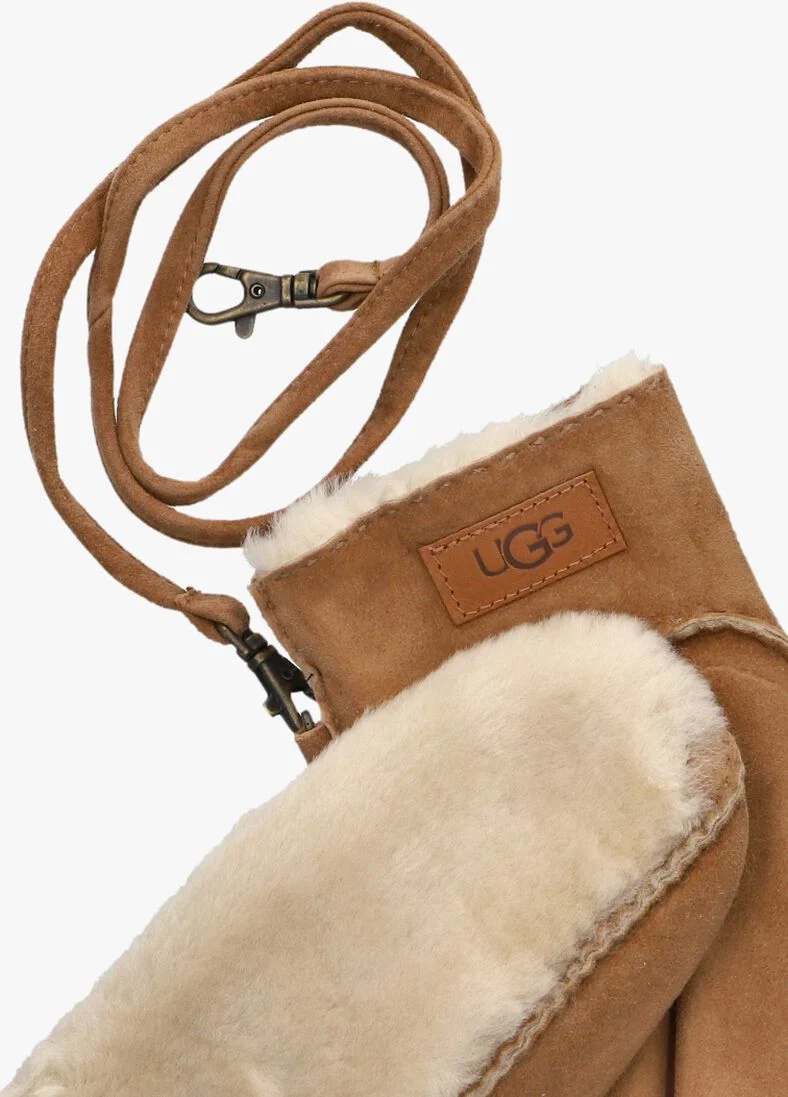 UGG cognac ugg handschoenen exposed sheepskin mitten