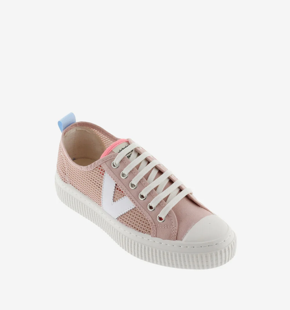 1915 RE-EDITION BASKET MESH Baskets en toile et mesh pour femme ROSA