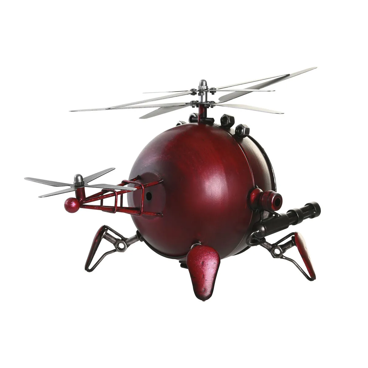 DKD Home Decor Horloge de Table Rouge