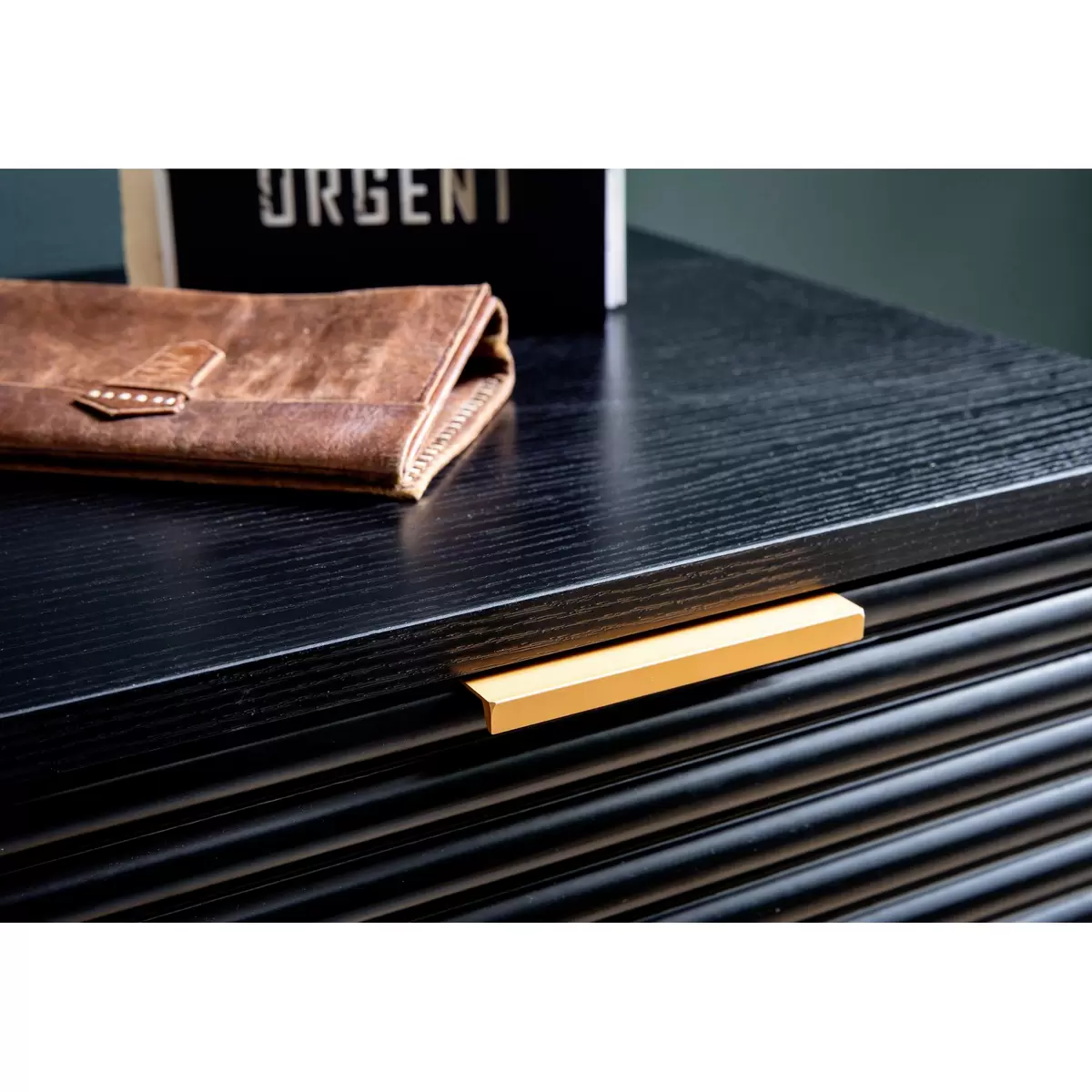 Sideboard Herce Eiche,gold,kupfer,schwarz