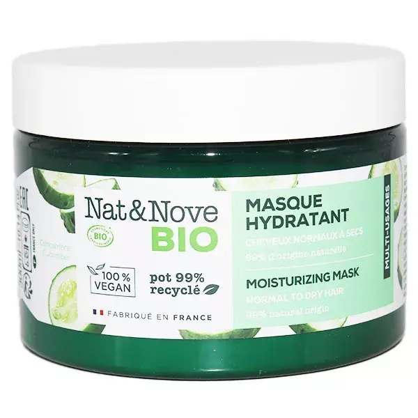 Máscara Hidratante 3 em 1 Nat & Nove Organic para Cabelos Normais a Secos 300ml