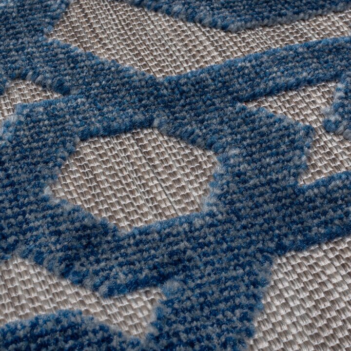 Rond buitenkleed - Piatto Oro Blauw