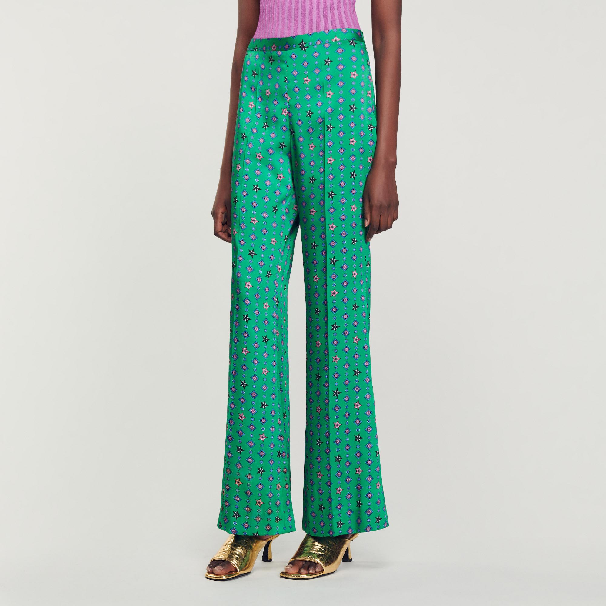 Pantalon fluide imprime