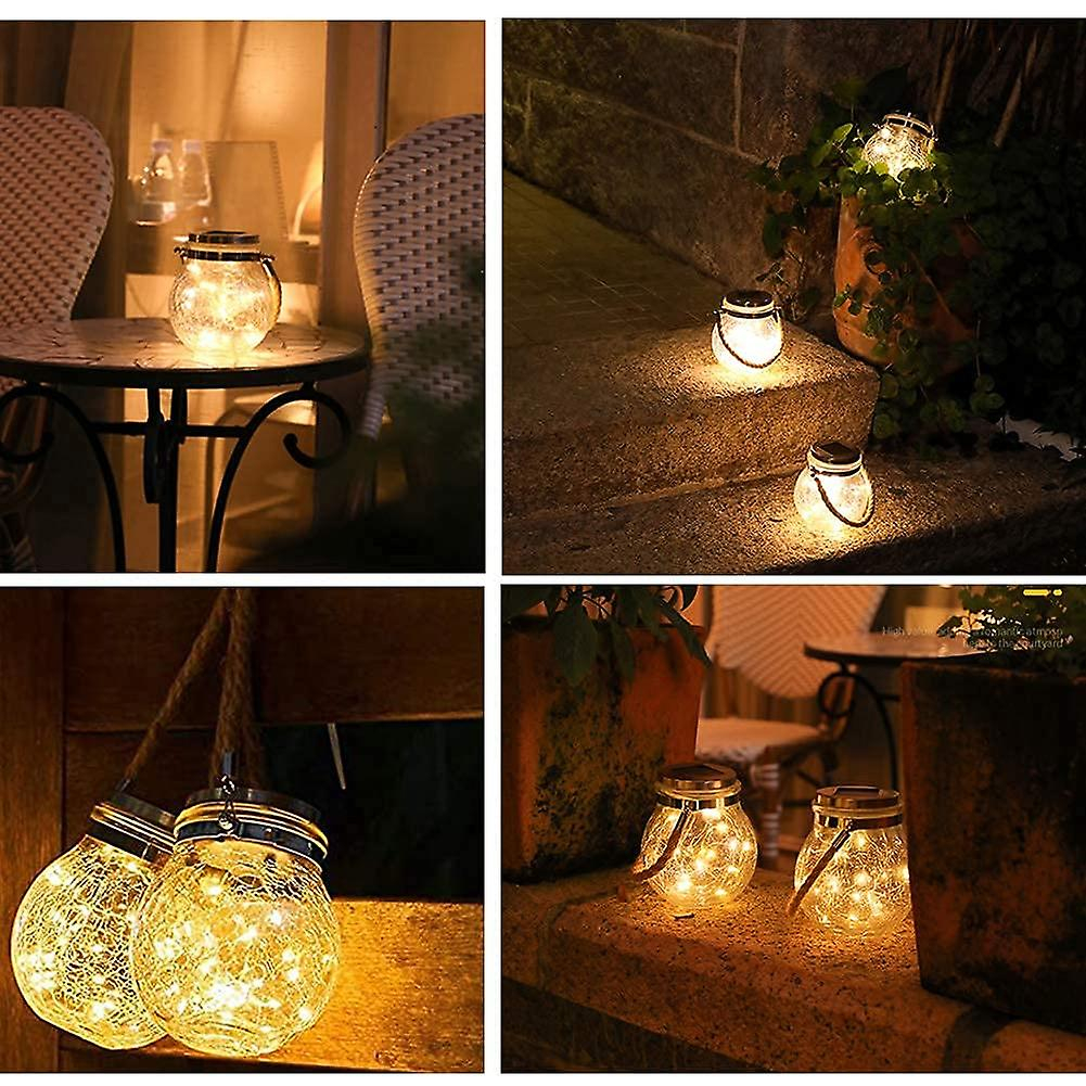 (13x12cm) LED Solar Lampe Outdoor Messing Laterne Gartenleuchte - Warmweiss