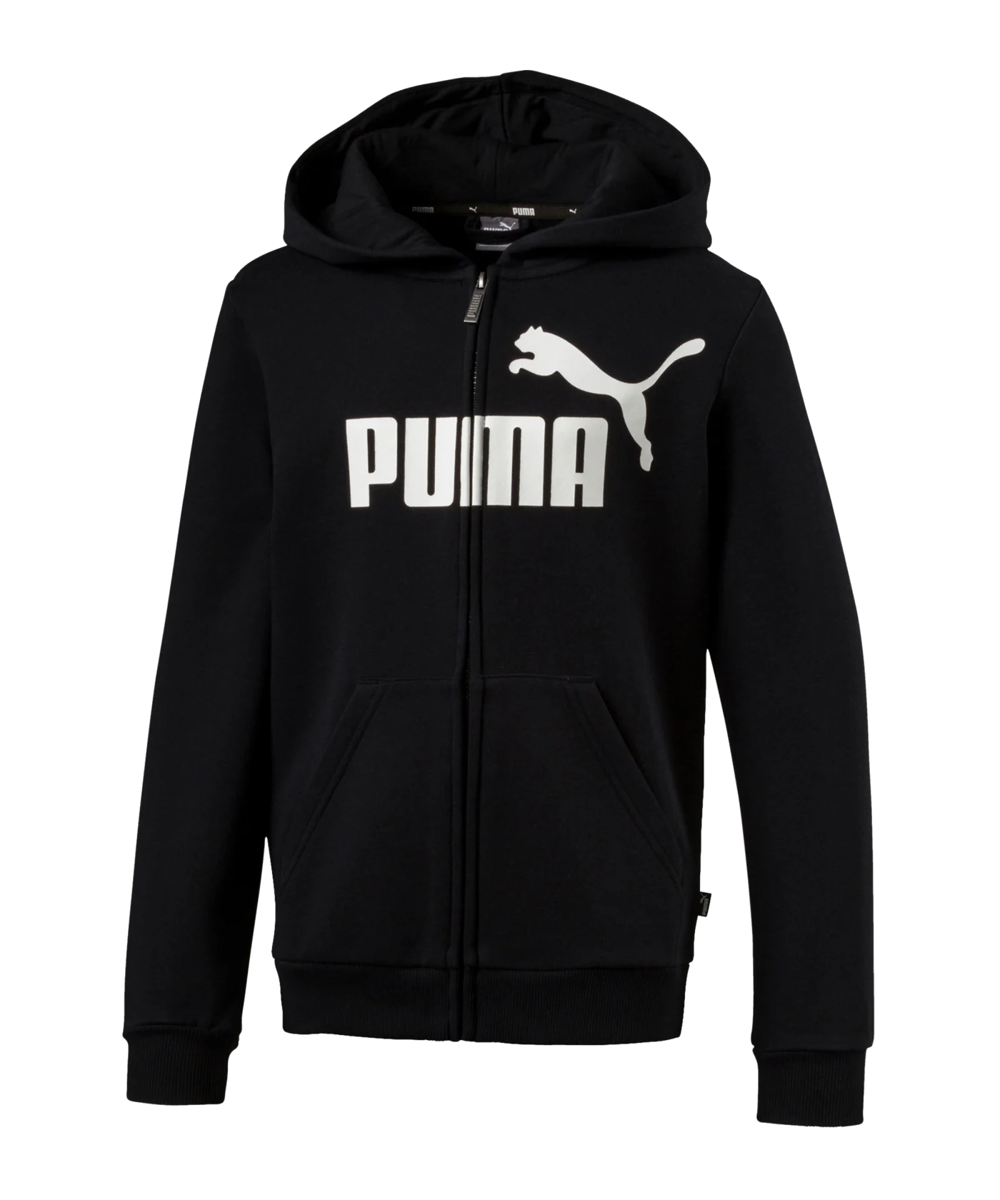 PUMA Essential Logo Kapuzenjacke Kids Schwarz F01