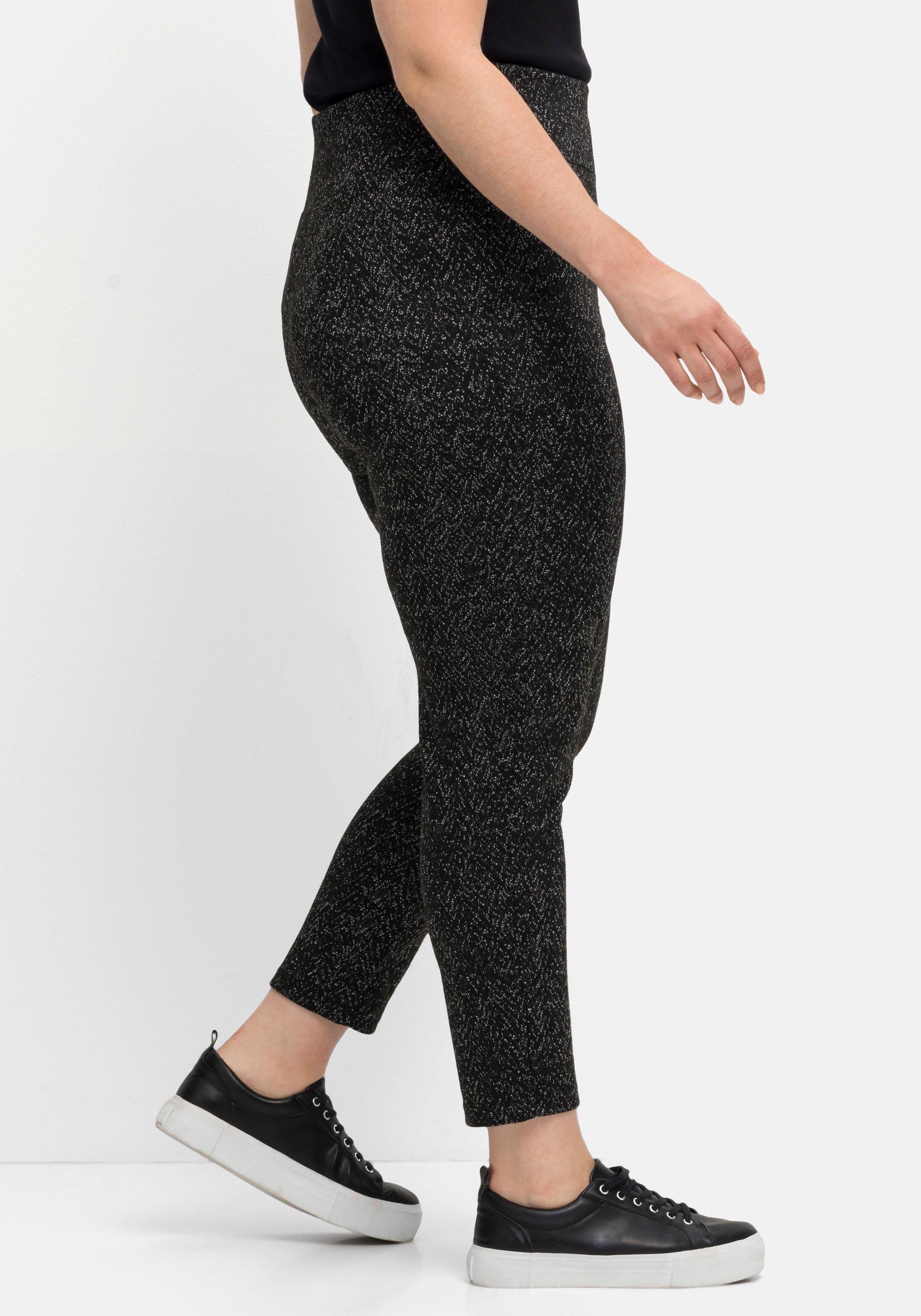 Leggings in Salz- und-Pfeffer-Optik