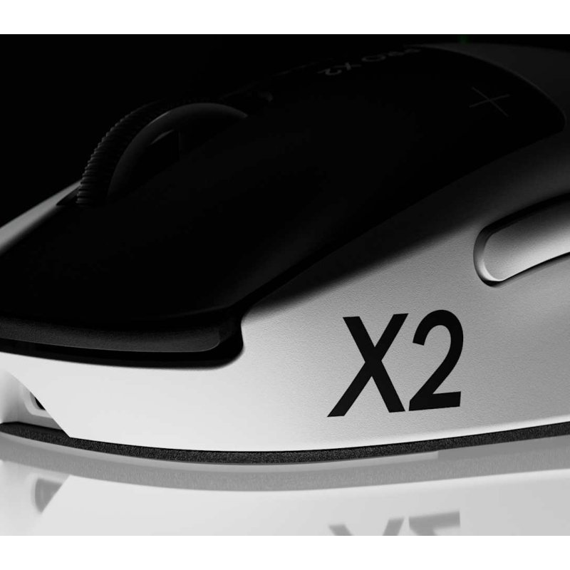 Souris Logitech gaming sans fil G PRO X2 SUPERSTRIKE Blanc et Noir