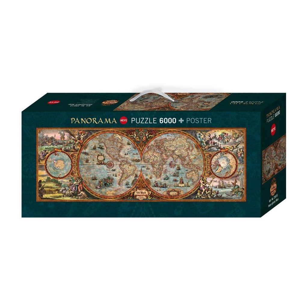 Puzzle - Hemisphere Map de Rajko Zigic - 6000 pièces