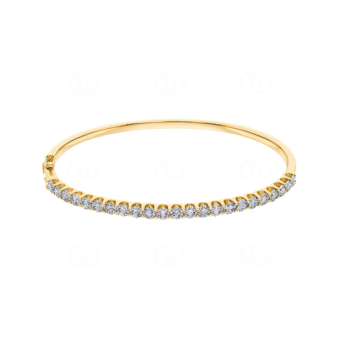 3.00 Karat Diamantarmreif oval 750/18 K Gelbgold