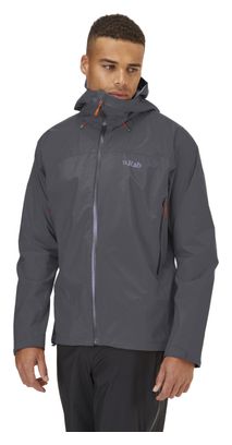 Veste Imperméable Rab Downpour Plus 2.0 Gris