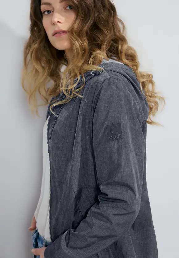 Langer Windbreaker - deep blue