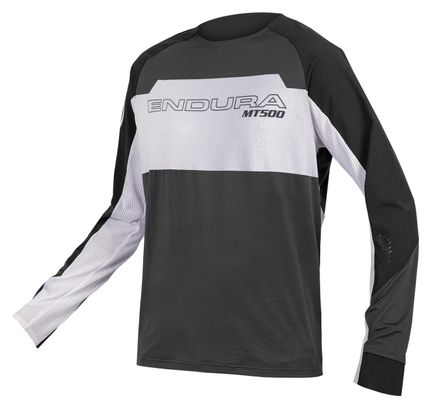 Maillot Manches Longues Endura MT500 Burner Lite Noir / Blanc