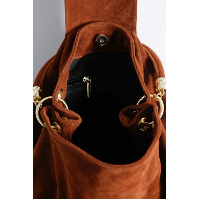 Veritas-Suède hobo tas fringes