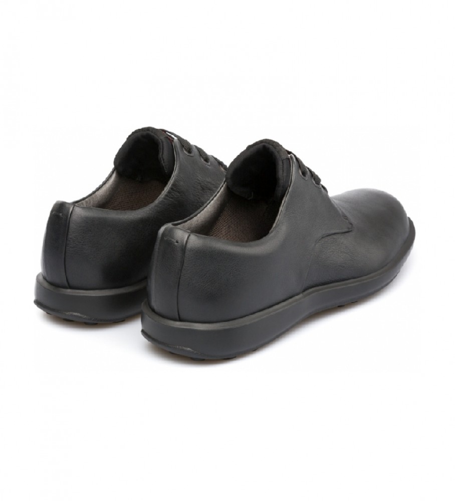 Sapatos de trabalho Camper Atom em couro preto