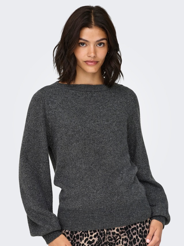 JDY Strickpullover »JDYRUE GLITTER L/S BOAT PULLOVE KNT NOOS« mit Glitzer-Effekt