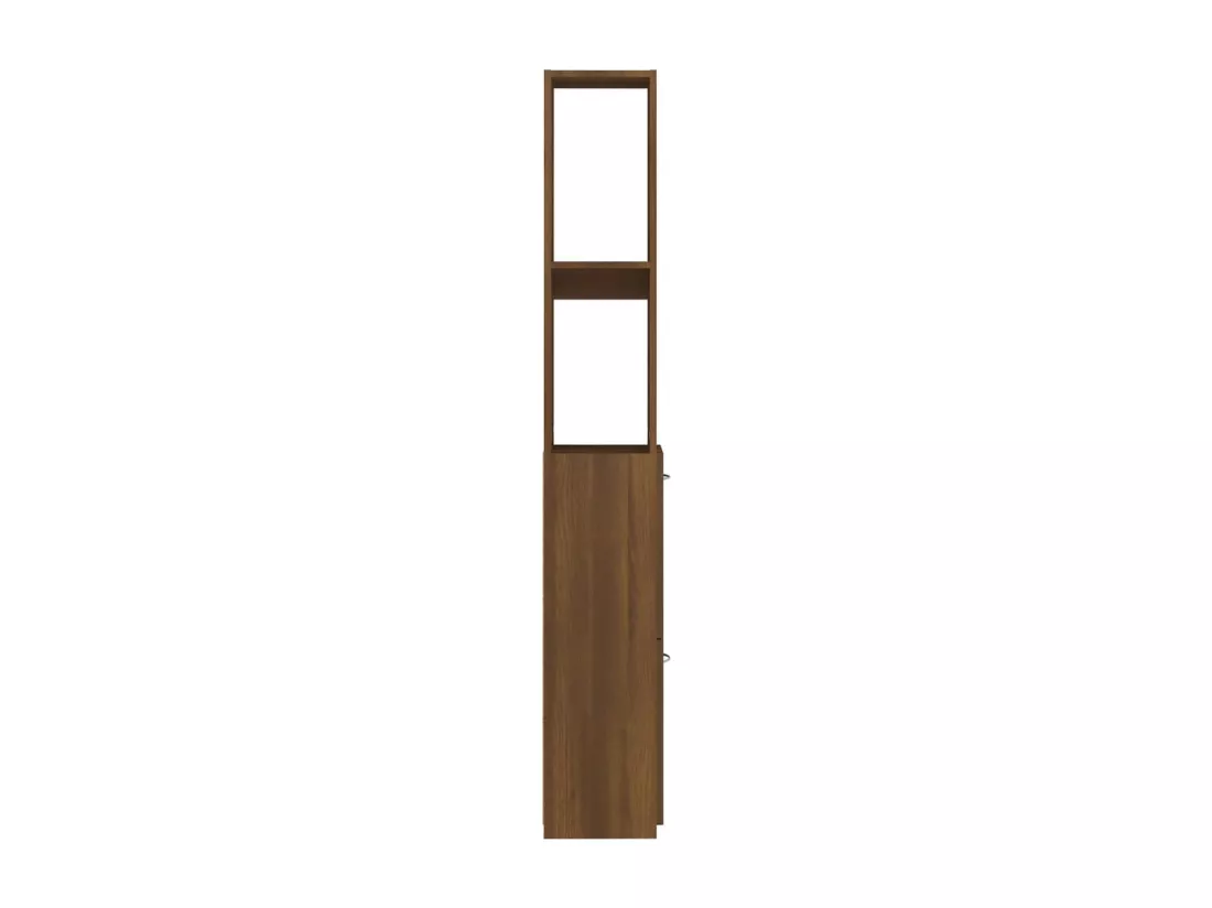 Armoire de bain chêne marron 25x26,5x170 cm bois d'ingénierie