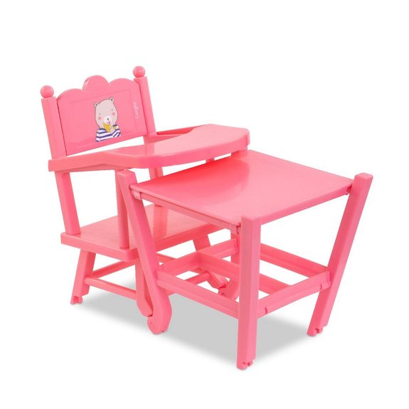 Chaise Haute rose Mon Grand Poupon