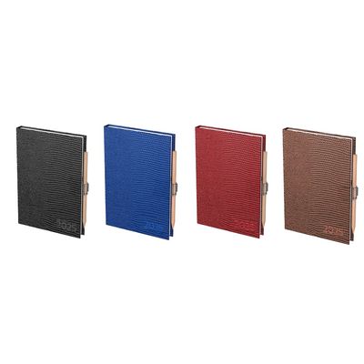 Agenda de poche Lecas Lézard - 2 jours par page - 7,4 x 11 cm - disponible dans différentes couleurs