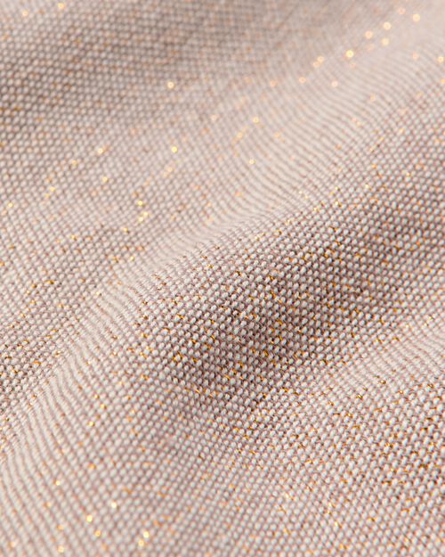nappe coton Chambray beige/or 140x240