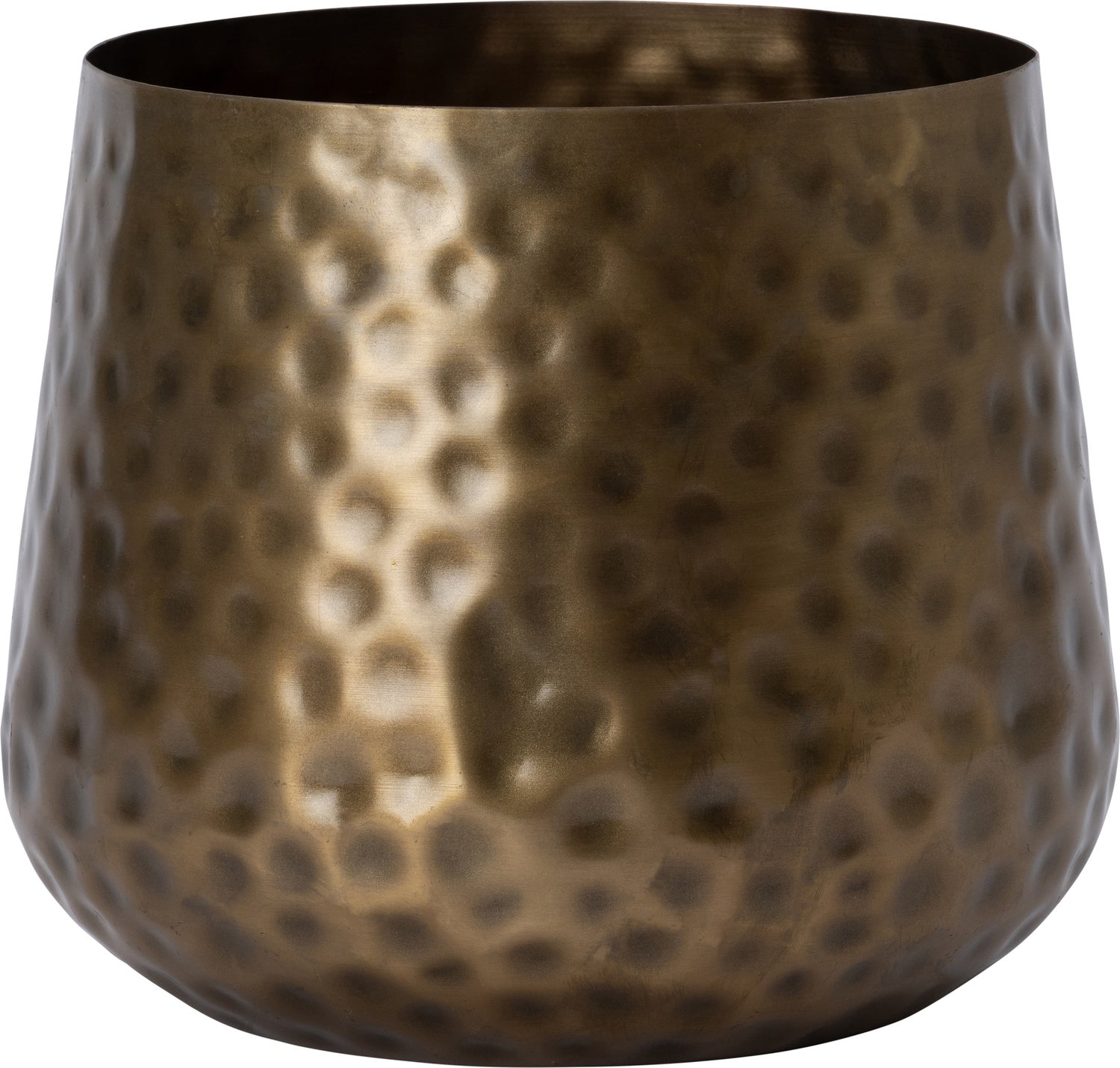 Intratuin bloempot Liza messing D 16 H 15 cm