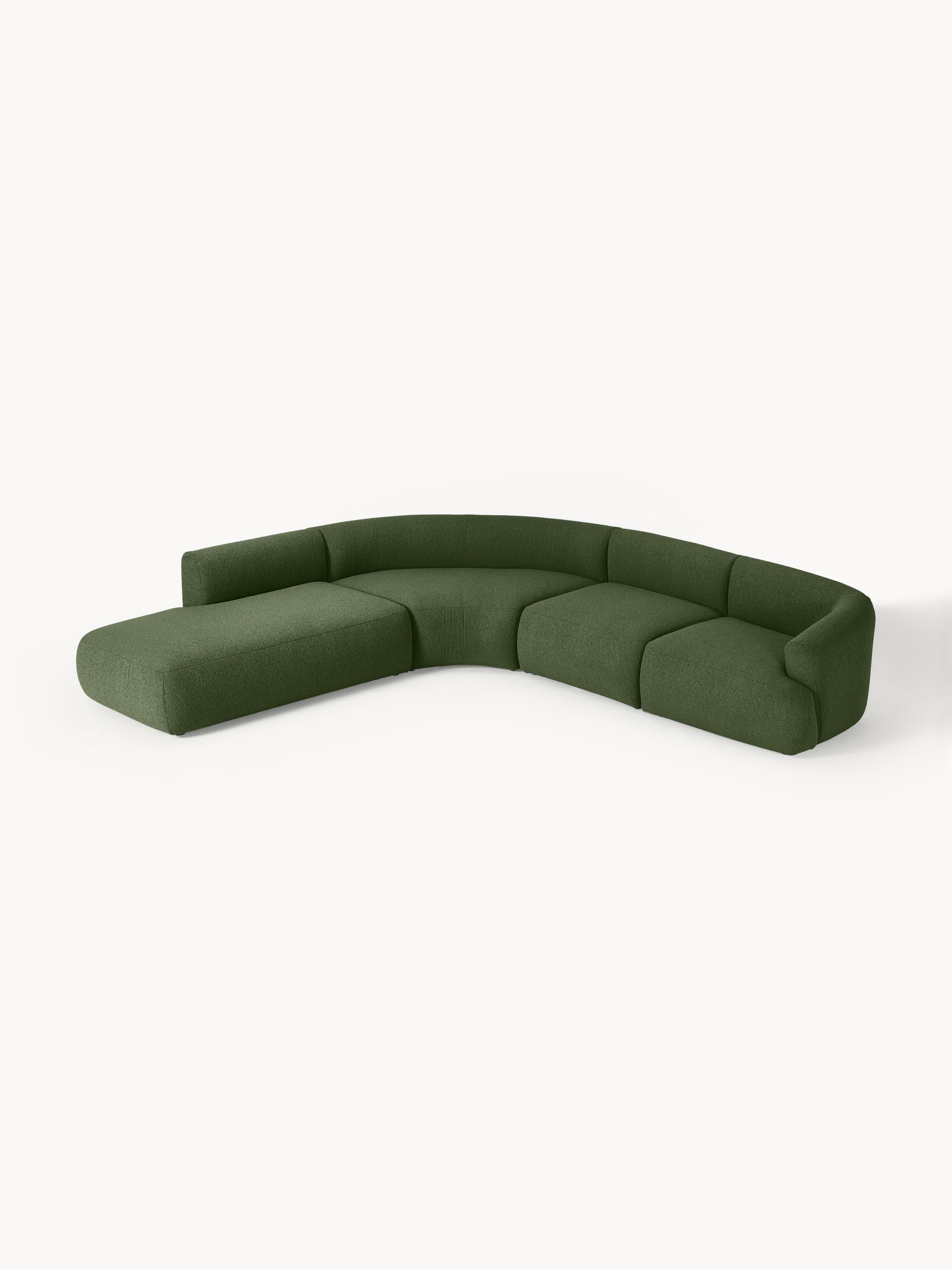 Modulaire bouclé hoekbank Sofia (4-zits)
