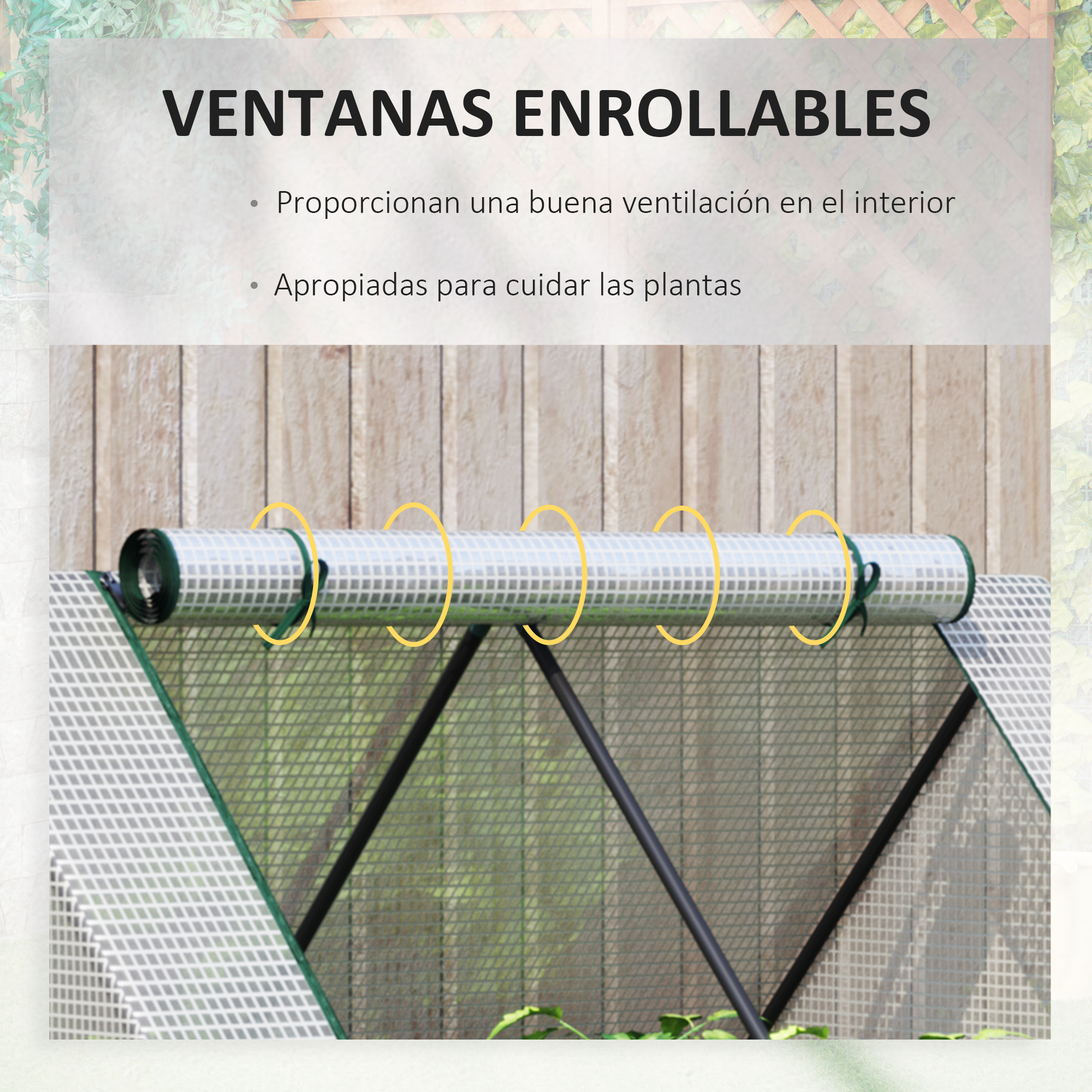 Jardim urbano Outsunny com estufa, estufa externa de 127x95x92 cm, tipo galpão com canteiro interno de aço, janela de enrolar e cobertura de PE de 140 g/m² para cultivo de plantas e flores, branca.