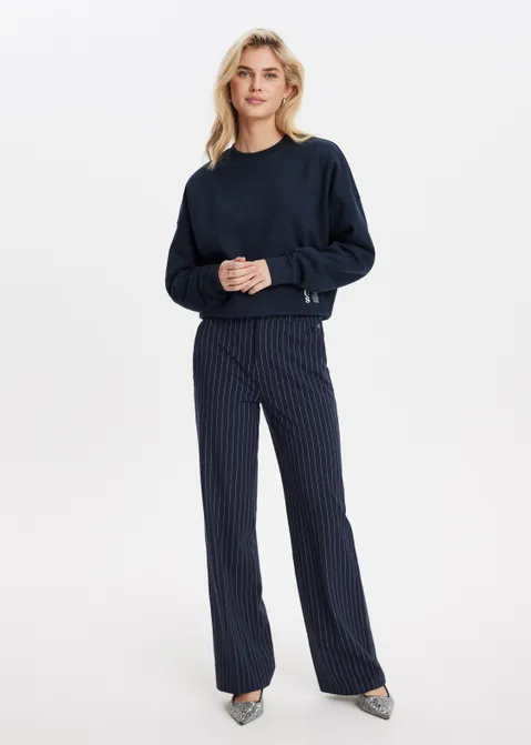 Sweater met print grow blauw (BLW.D)