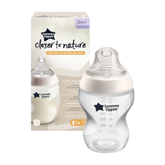Biberon Closer to Nature   Transparent        260 ml   de               Tommee Tippee