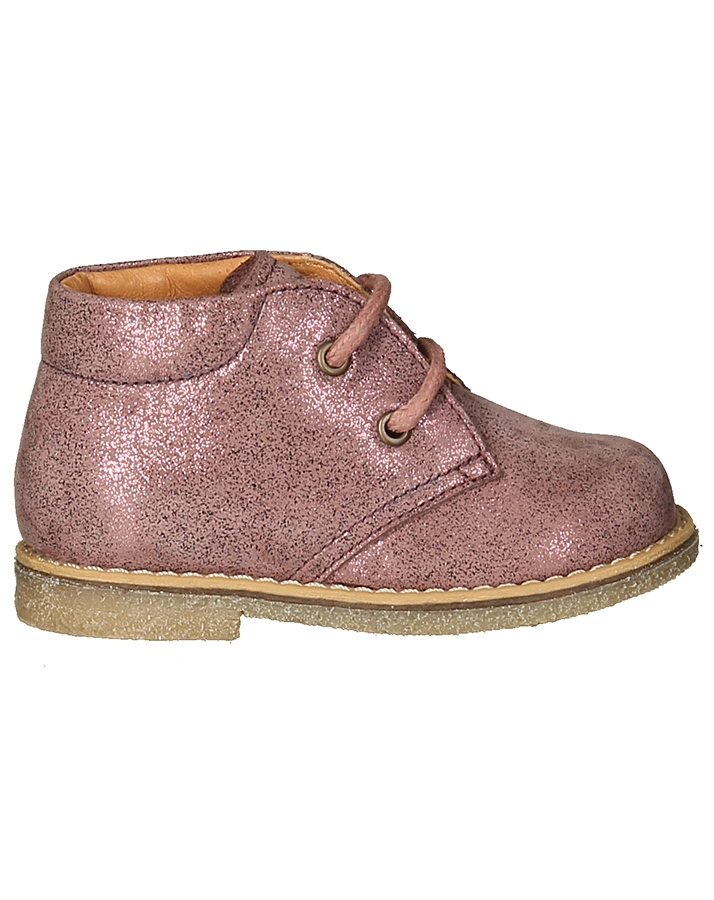 Schnür-Halbschuhe GORDAN in altrosa metallic