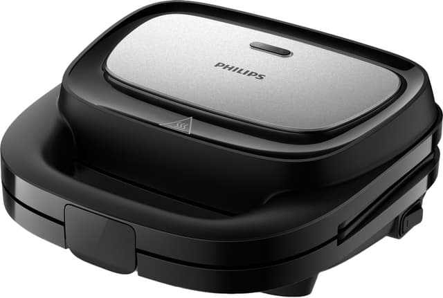 Philips 5000-serien sandwichmaskine HD2350/80 (sort/rustfrit stål)