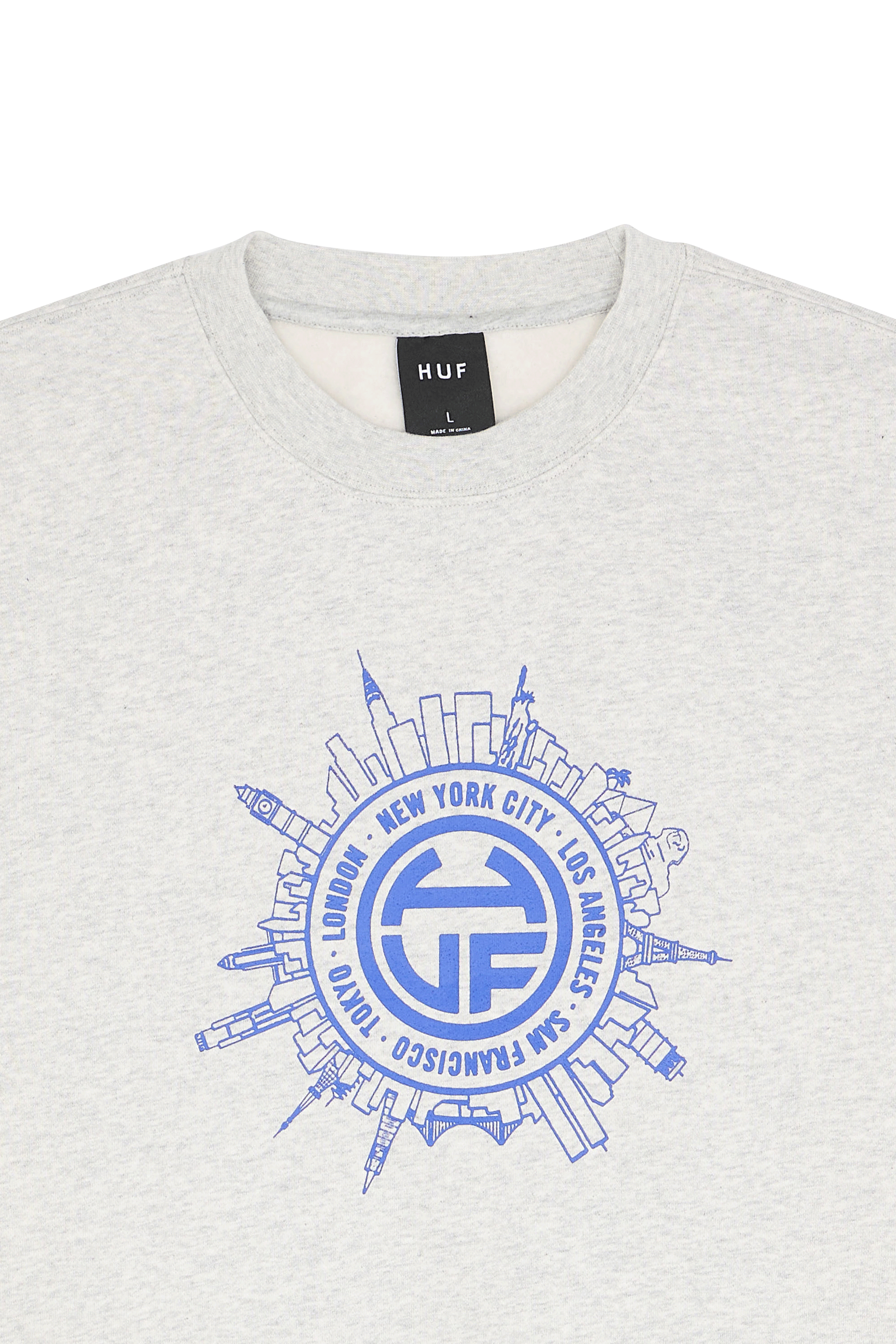 HUF Sweatshirt INTERNATIONAL Gris