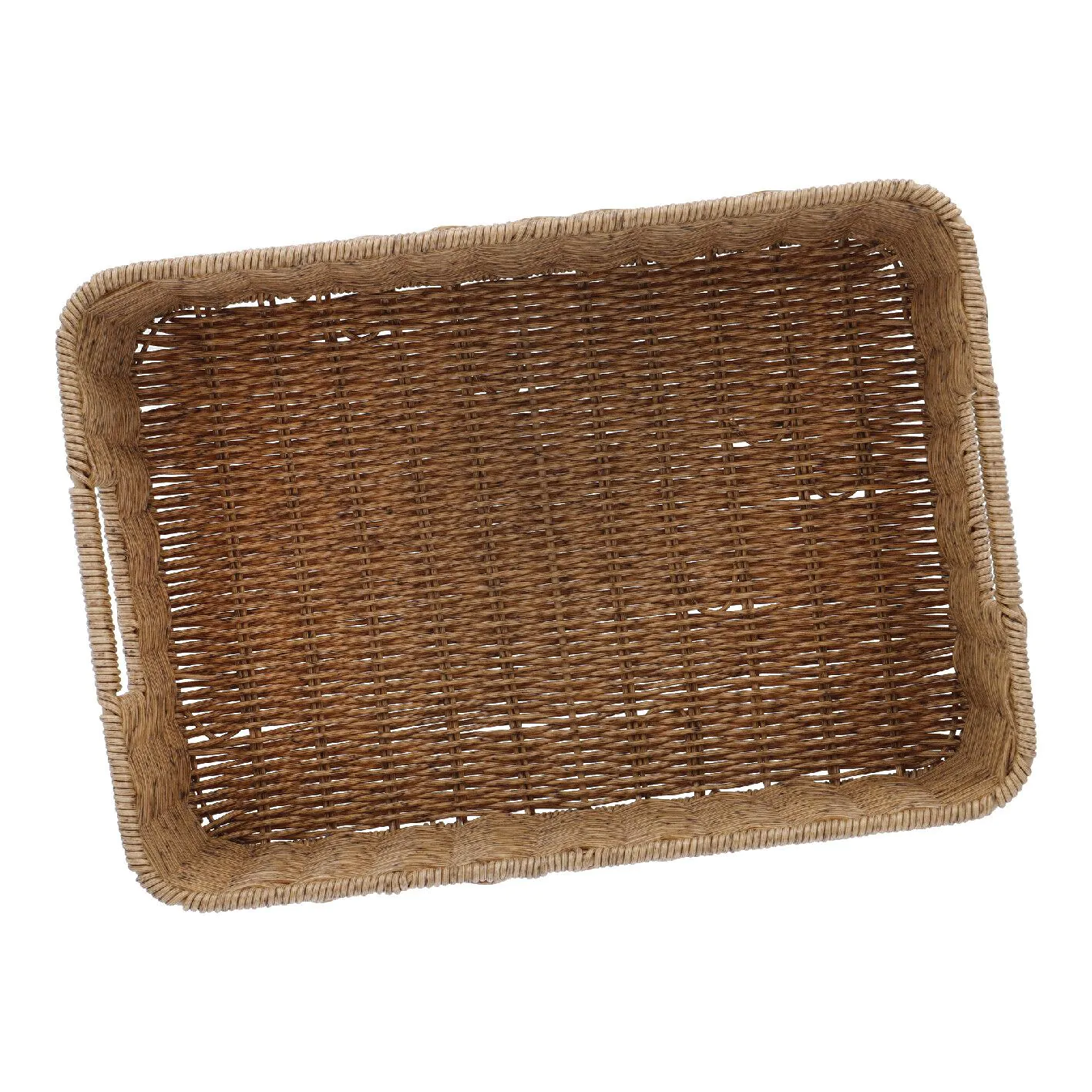 Korb Rattanoptik, eckig, 34 x 24 cm