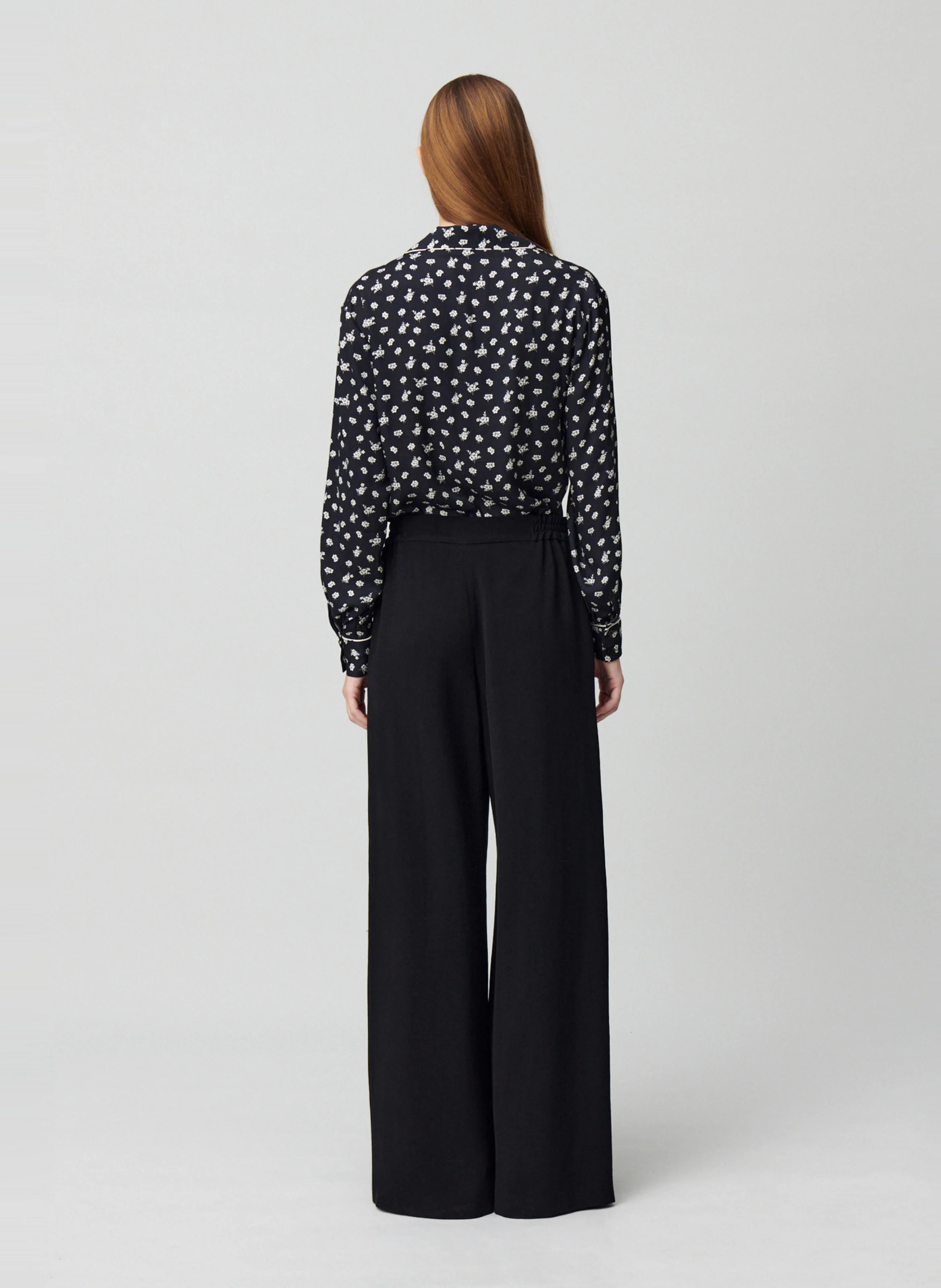 Pantalon large| Noir