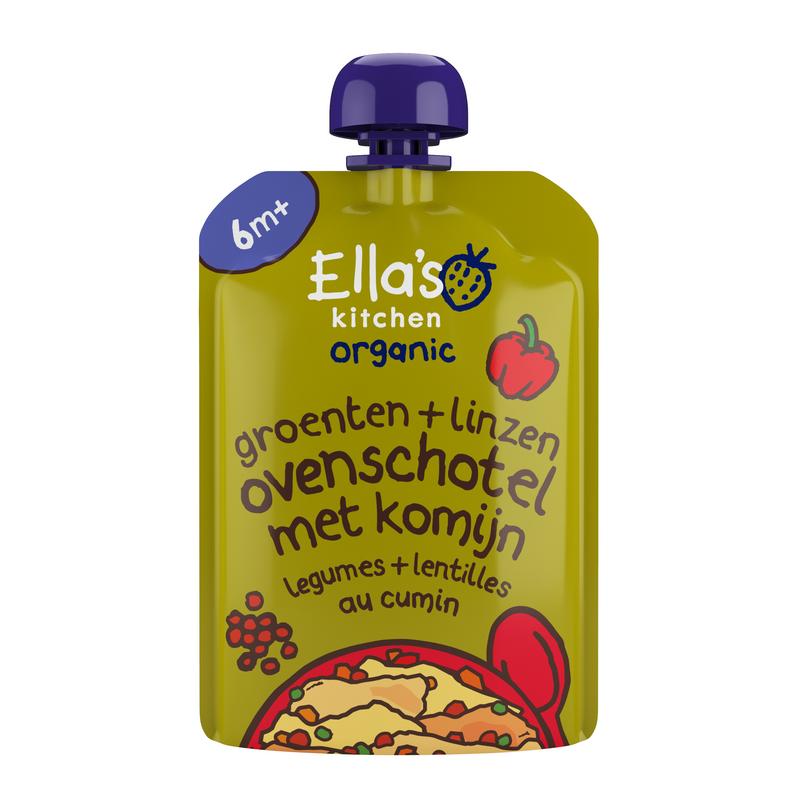 Ella’s Kitchengroenegroente ovenschotel met linzen 6+ mnd bio (130 gr)