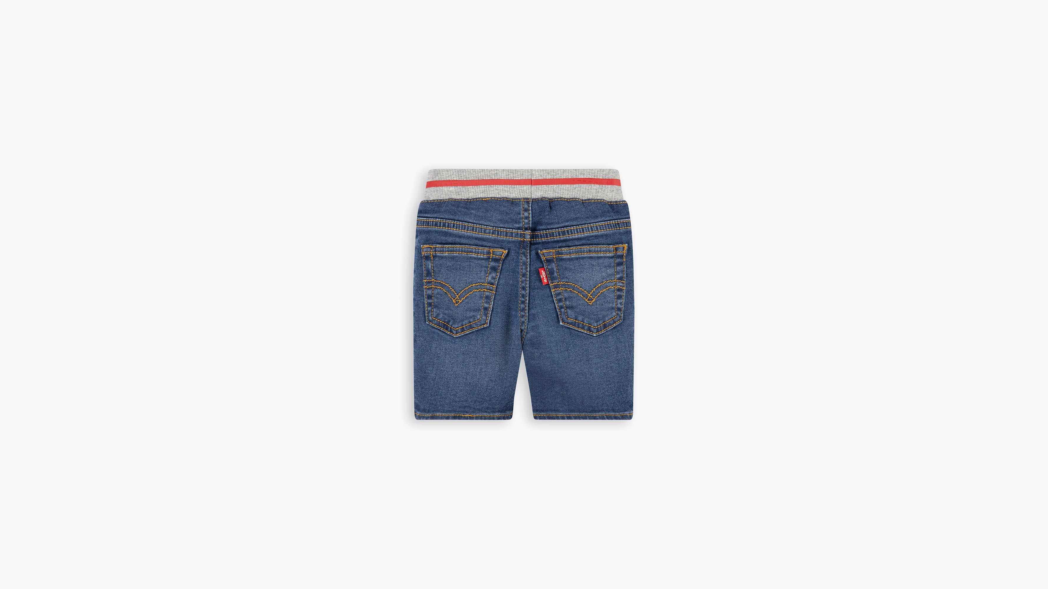 Bébé short en bord-côtes à taille élastique - Ues - Bleu
