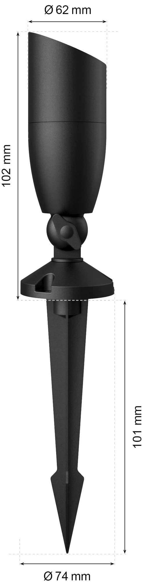 WiZ Connected udendørsspot 4W IP65