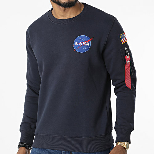 Sweat Crewneck Space Shuttle 178307 Bleu Marine