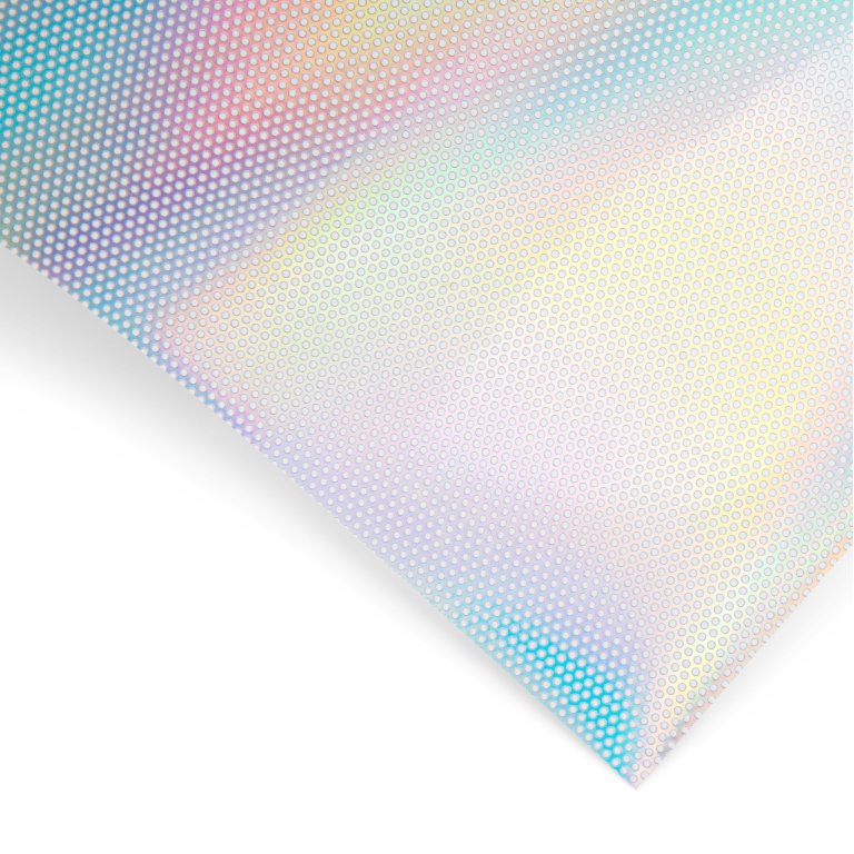 Holografische Klebefolie perforiert