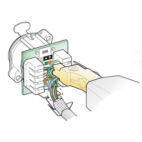 Neutrik NE8FDV-Y110-B CAT5e etherCON chassisdeel female