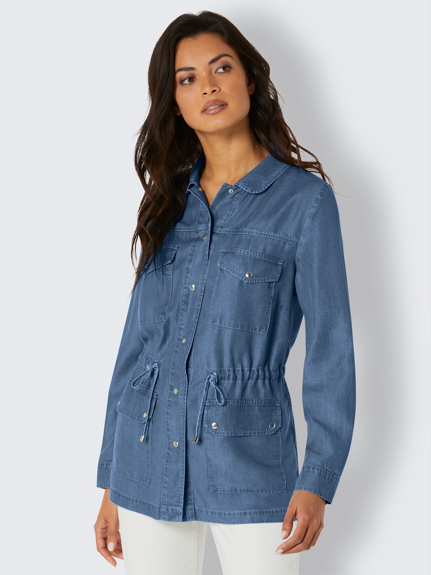 Blazer chemisier en lyocell pur lyocell