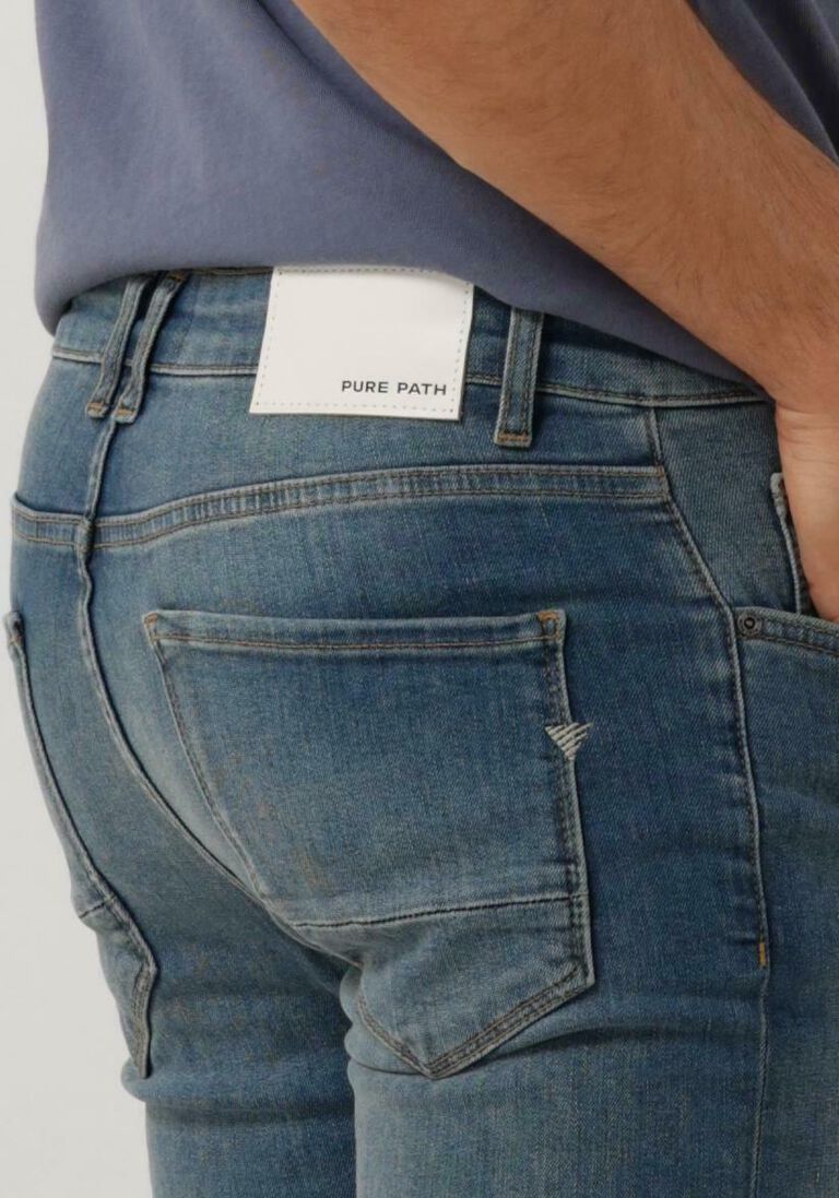 PURE PATH blauwe pure path slim fit jeans w1201 the dylan