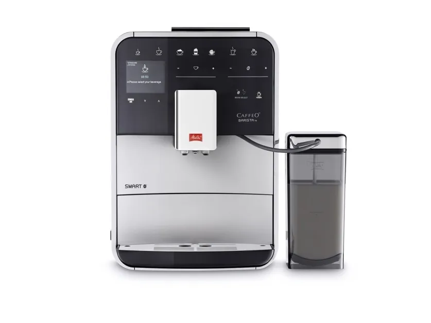 Melitta CAFFEO Barista TS Smart - Automatisk kaffemaskine med mælkeskummer - 15 bar - sølv