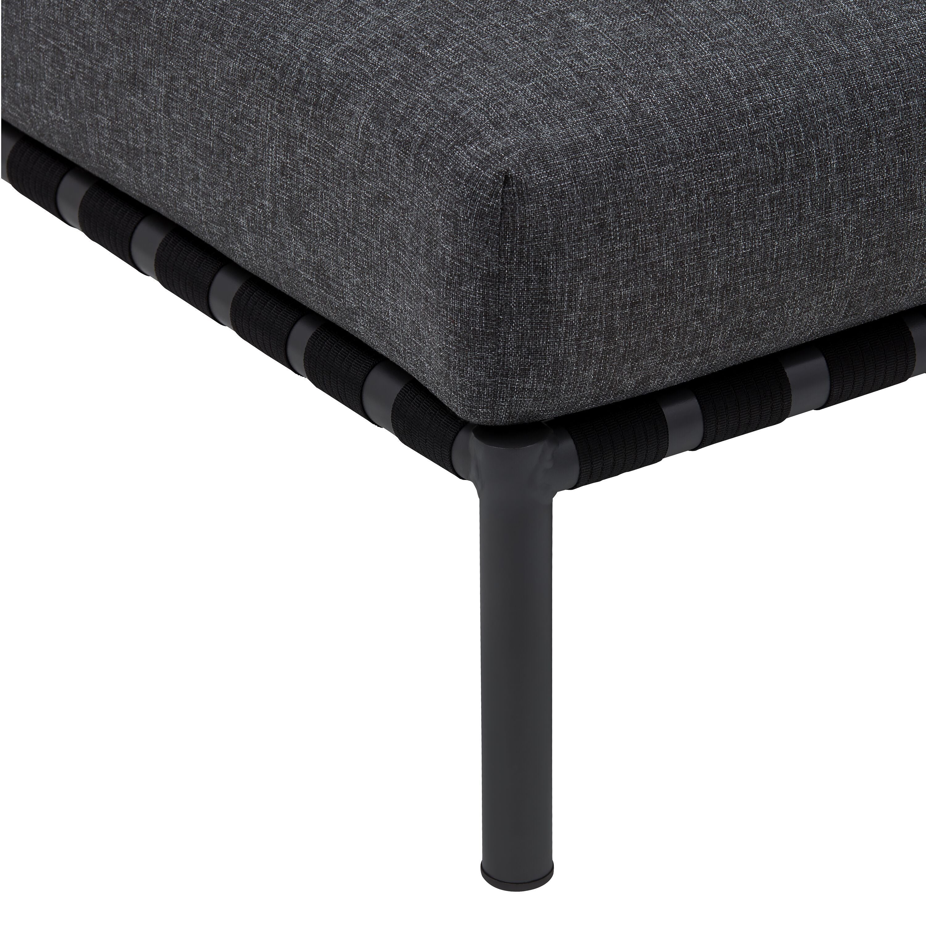 HORIZON Loungehocker - Anthrazit / B: 87.0 cm x T: 87.0 cm x H: 42.0 cm