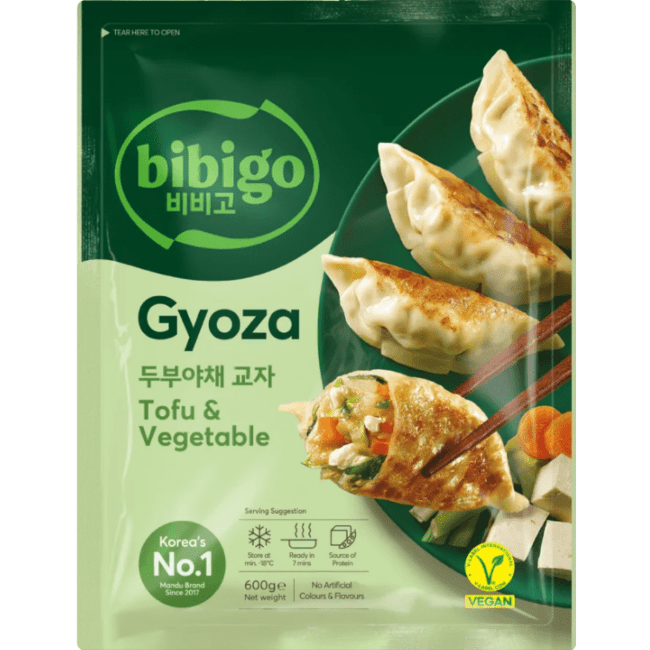 CJ Bibigo Bevroren Gyoza Tofu en Groente 600g