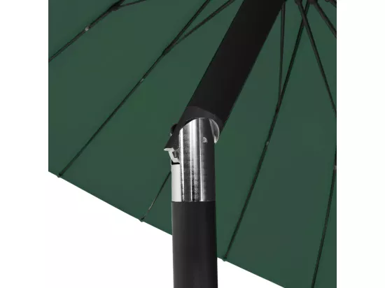 Parasol d'extérieur avec mât en aluminium 270 cm Vert