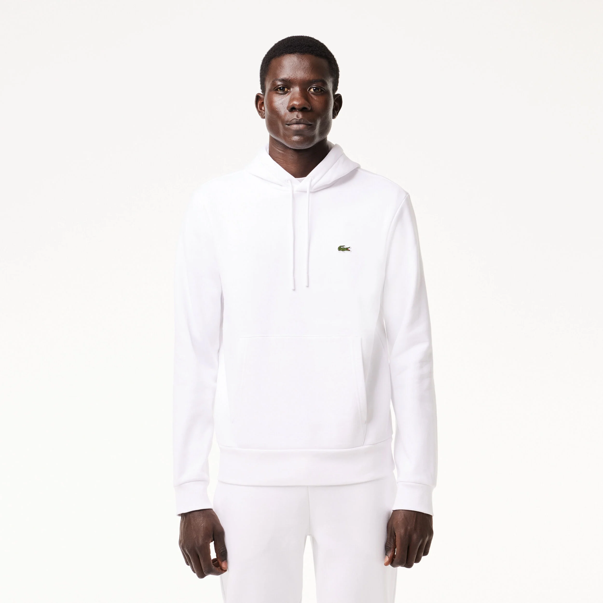 Lacoste Sweat À Capuche Hommes - Blanc
