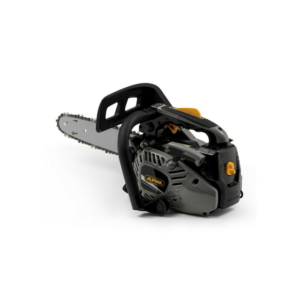 Tronçonneuse élagueuse thermique moteur 2t 25,4 cm3 lame 25 cm 900w apr 25 alpina