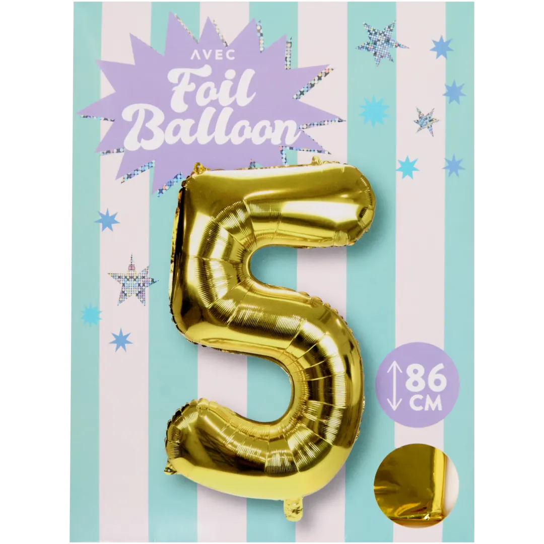 Folieballon cijfer 86 cm | diverse kleuren