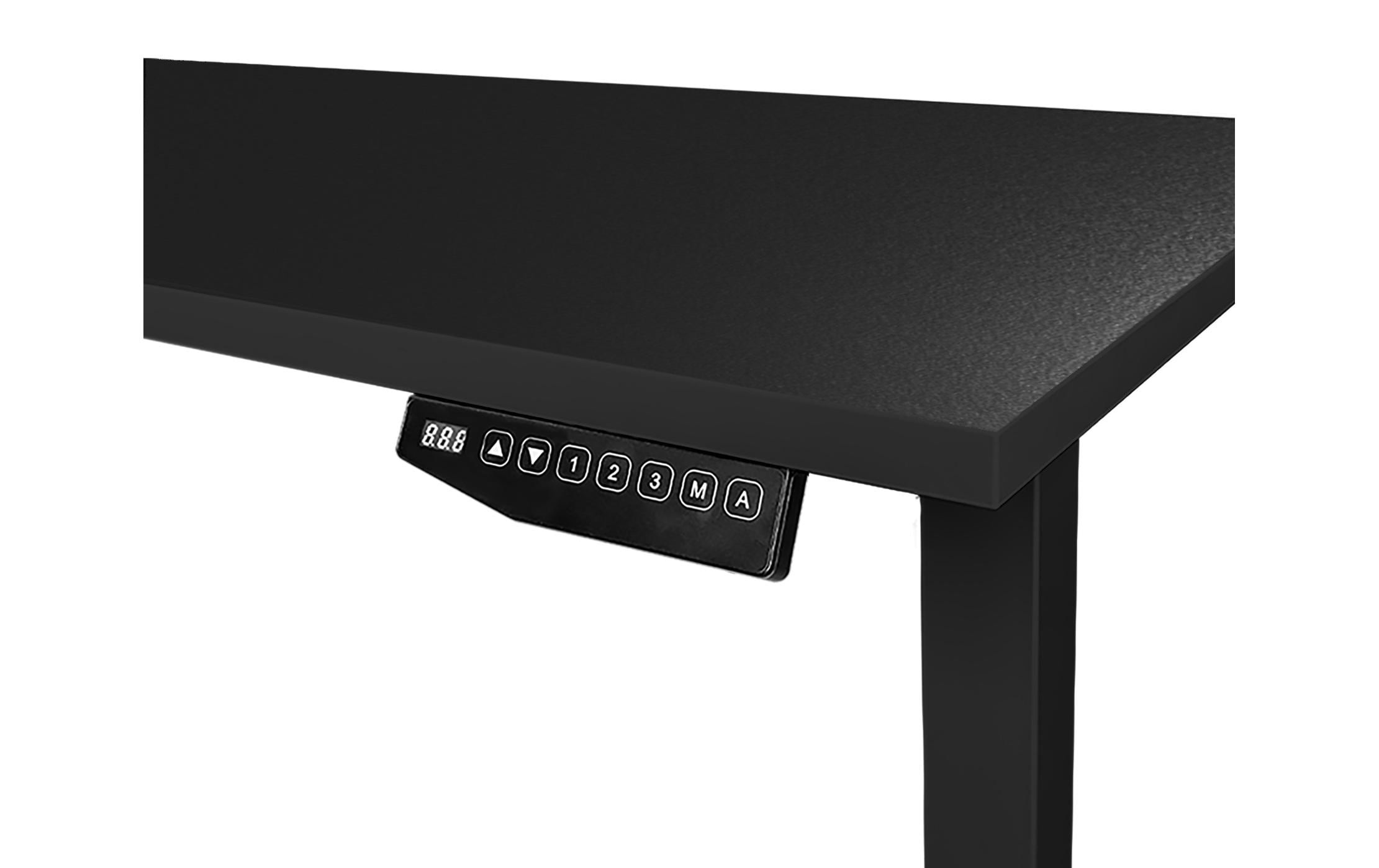 Stehtisch 1.6 x 0.8 m, Schwarz<br>Elektrisch höhenverstellbarer Tisch