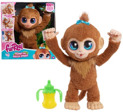 FurReal Peanut The Playful Monkey Interaktiv Ape 38 cm